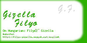 gizella filyo business card